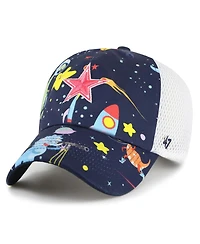 '47 Brand Big Boys and Girls Navy Dallas Cowboys Space Dino Adjustable Hat