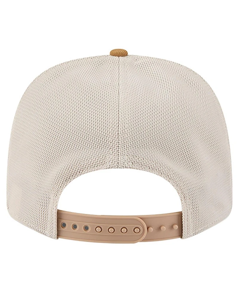 New Era Men's Tan/Light Brown Chicago Bulls Two-Tone 9SEVENTY Adjustable Trucker Hat