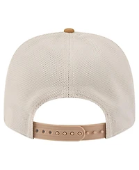 New Era Men's Tan/Light Brown Chicago Bulls Two-Tone 9SEVENTY Adjustable Trucker Hat