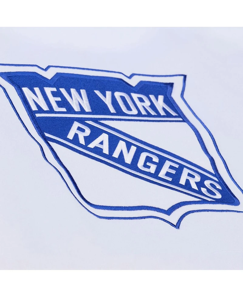 Mitchell & Ness Men's White New York Rangers Arctic Fleece Hoodie