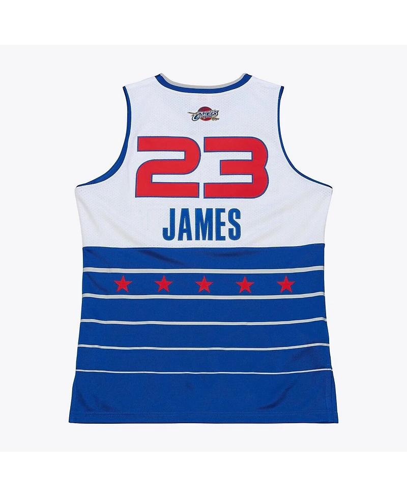 Mitchell & Ness Men's LeBron James White/Blue 2006 Nba All-Star Game Authentic Jersey