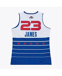 Mitchell & Ness Men's LeBron James White/Blue 2006 Nba All-Star Game Authentic Jersey
