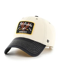 '47 Brand Men's Natural/Black Los Angeles Dodgers Keepsake Collection Clean Up Adjustable Hat