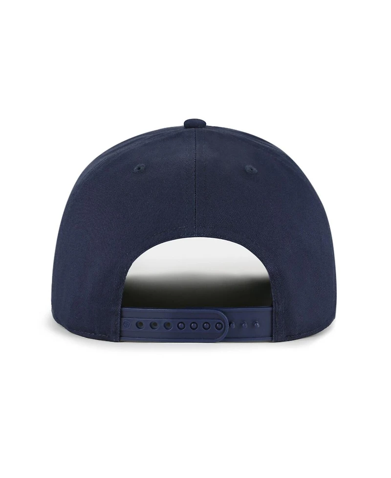 '47 Brand Men's Navy/Brown Boston Red Sox Cooperstown Break Wood Suede Hitch Adjustable Hat