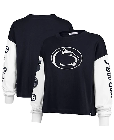 '47 Brand Women's Navy Penn State Nittany Lions Sydney Long Sleeve T-Shirt