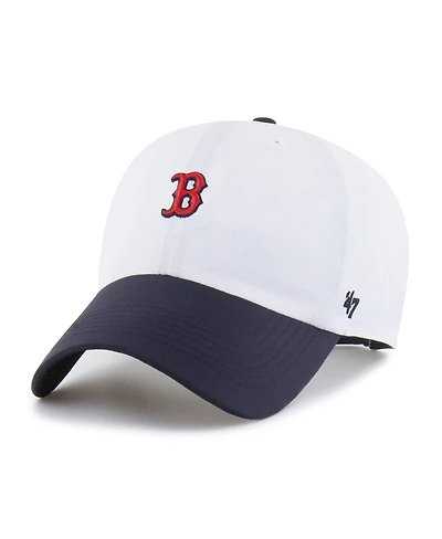 '47 Brand Men's White/Navy Boston Red Sox Vista Mini Clean Up Brrr Adjustable Hat