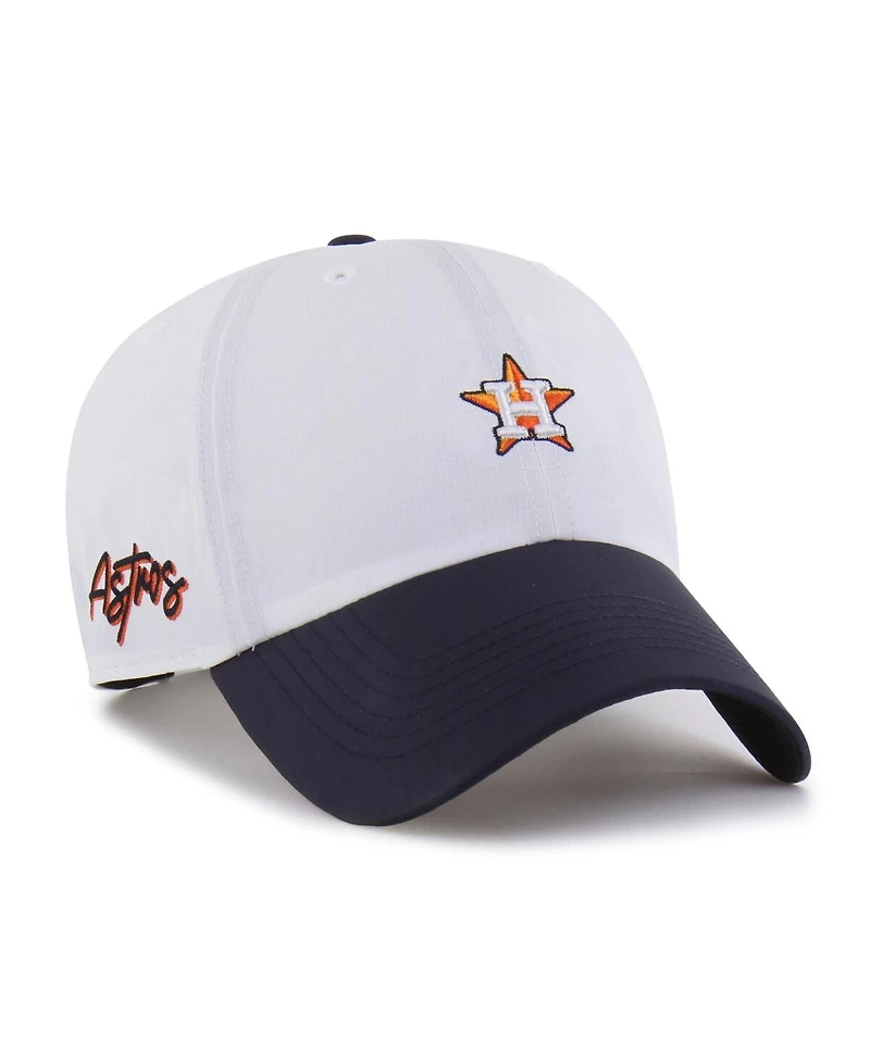 '47 Brand Men's White/Navy Houston Astros Vista Mini Clean Up Brrr Adjustable Hat