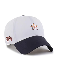 '47 Brand Men's White/Navy Houston Astros Vista Mini Clean Up Brrr Adjustable Hat