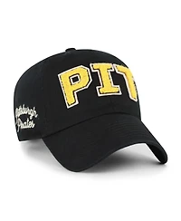 '47 Brand Women's Black Pittsburgh Pirates Zoey Clean Up Adjustable Hat
