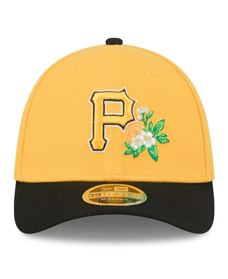 New Era Men's Gold/Black Pittsburgh Pirates 2026 Spring Training M-Crown 39THIRTY Flex Hat