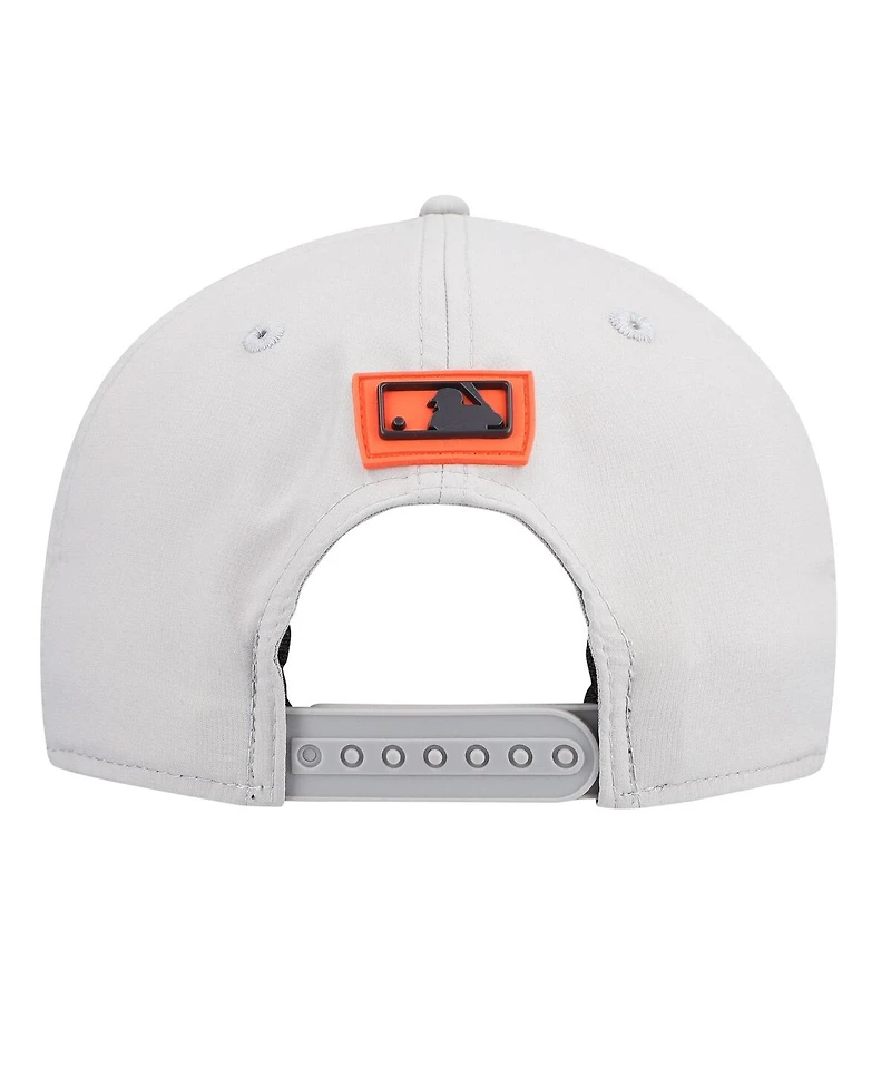 New Era Men's Gray Houston Astros 2026 Clubhouse 9SEVENTY Adjustable Hat