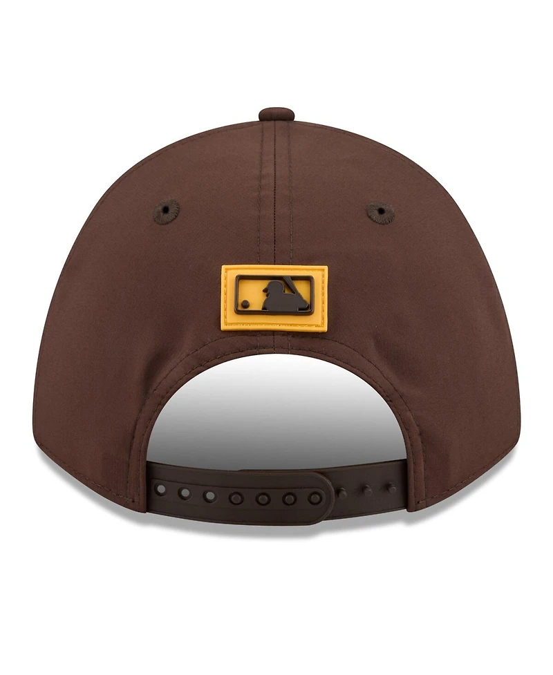New Era Men's Brown San Diego Padres 2026 Clubhouse 9FORTY A-Frame Adjustable Hat