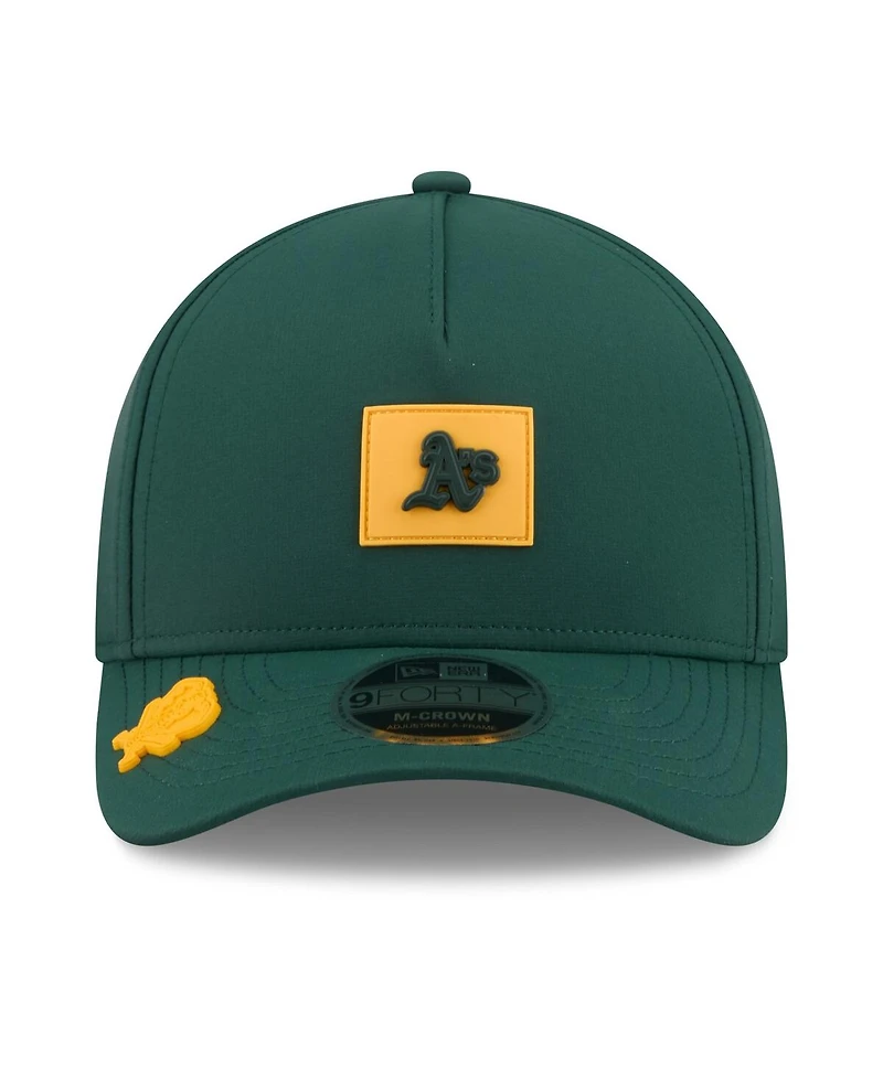New Era Men's Green Athletics 2026 Clubhouse 9FORTY A-Frame Adjustable Hat