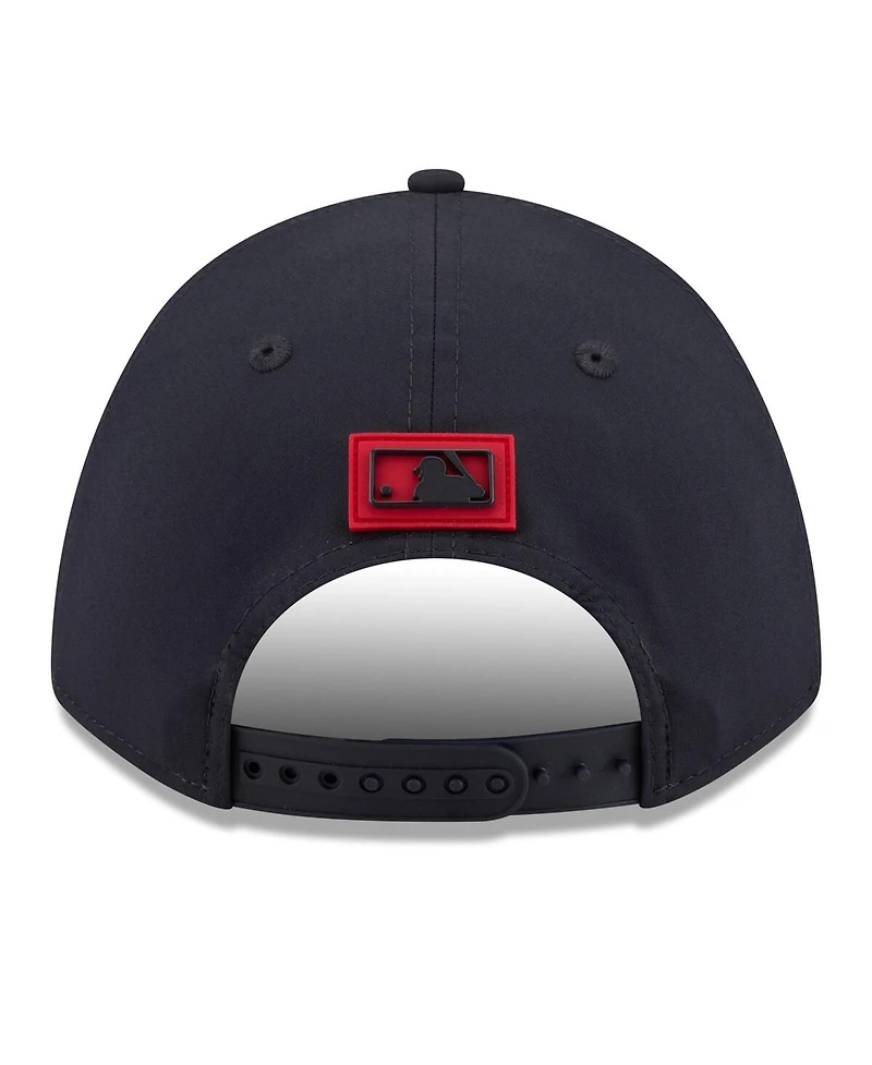 New Era Men's Navy Atlanta Braves 2026 Clubhouse 9FORTY A-Frame Adjustable Hat