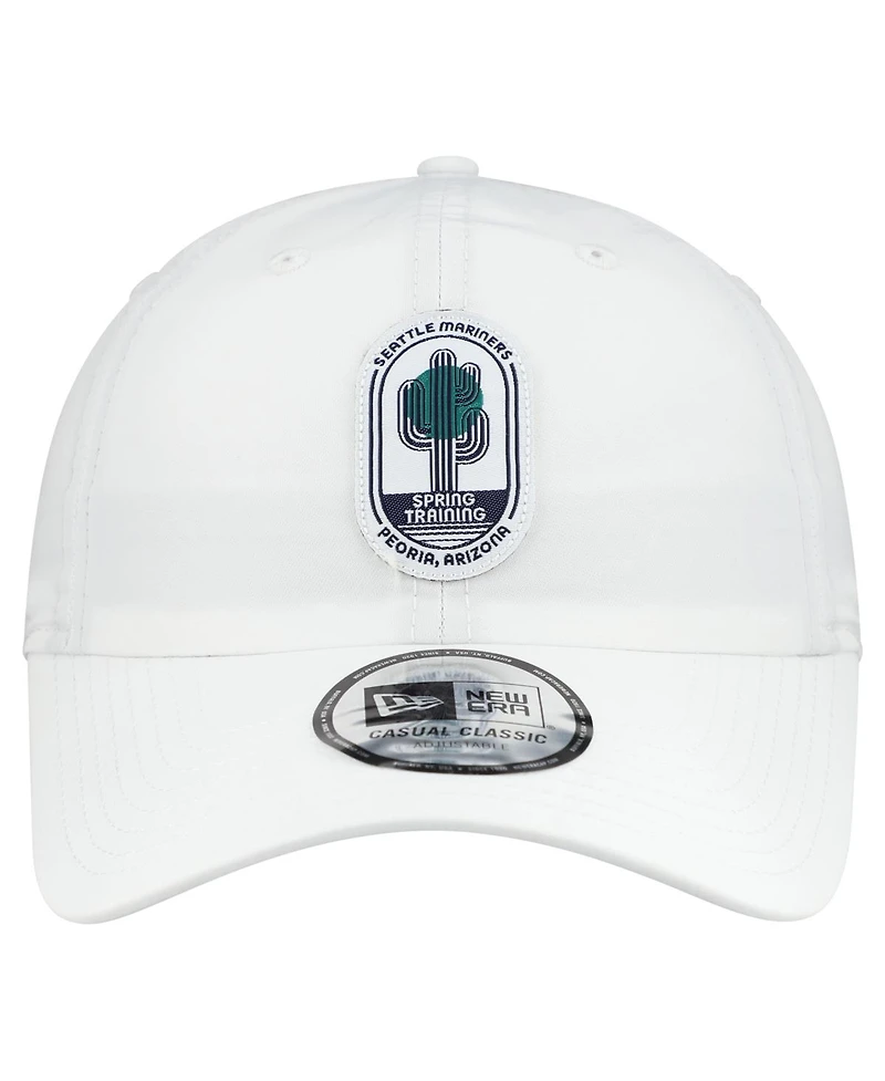 New Era Men's White Seattle Mariners 2026 Spring Training Fan Pack Icon Casual Classic Adjustable Hat