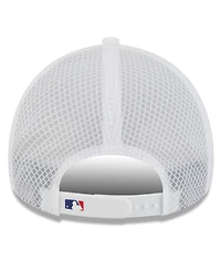 New Era Men's White Los Angeles Dodgers 2026 Batting Practice Apex 9FORTY Adjustable Trucker Hat