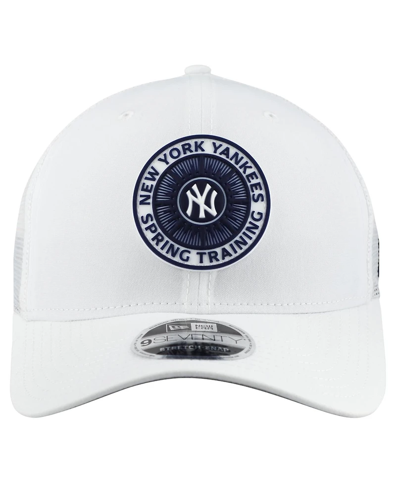 New Era Men's White New York Yankees 2026 Spring Training Fan Pack 9SEVENTY Adjustable Trucker Hat