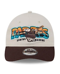 New Era Big Boys and Girls Stone/Brown San Diego Padres 2026 Spring Training Fan Pack Batter 9TWENTY Adjustable Hat