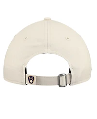 New Era Big Boys and Girls Stone/Navy Milwaukee Brewers 2026 Spring Training Fan Pack Batter 9TWENTY Adjustable Hat