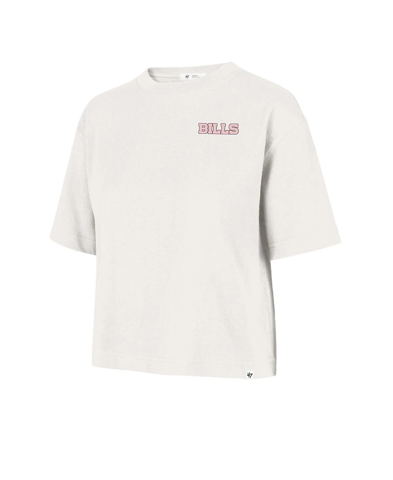 '47 Brand Women's Cream Buffalo Bills Love Letter Reed City T-Shirt