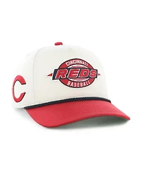 '47 Brand Big Boys and Girls Natural/Red Cincinnati Reds Frame Out Hitch Adjustable Hat