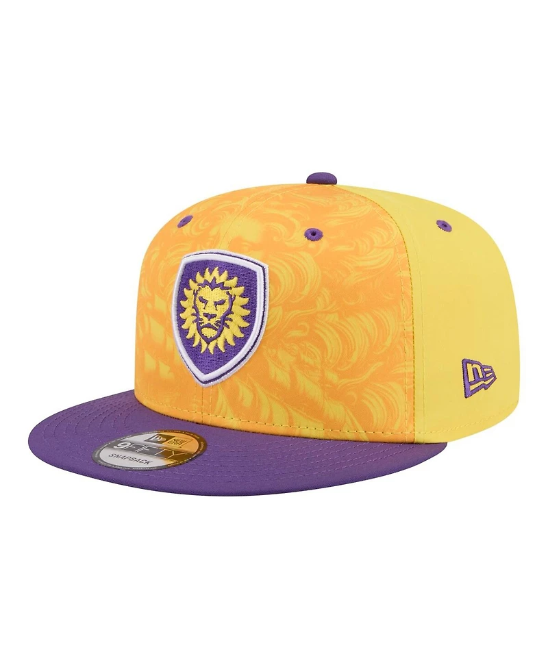 New Era Men's Yellow Orlando City Sc 2026 Jersey Hook 9FIFTY Snapback Hat