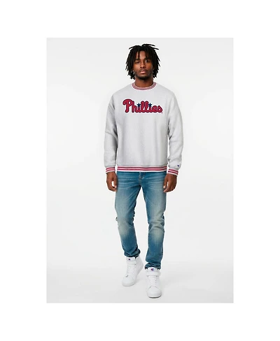 Champion Men's Grey Heather Philadelphia Phillies Reverse Weave Sweatshirt