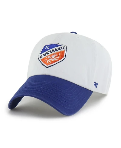 '47 Brand Men's White Fc Cincinnati Two-Tone Clean Up Adjustable Hat