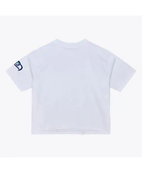 Mitchell & Ness Women's White Seattle Seahawks Head Coach Cropped T-Shirt