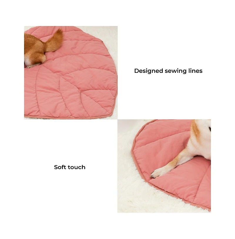 FunnyFuzzy Leaf Shape Pet Blanket