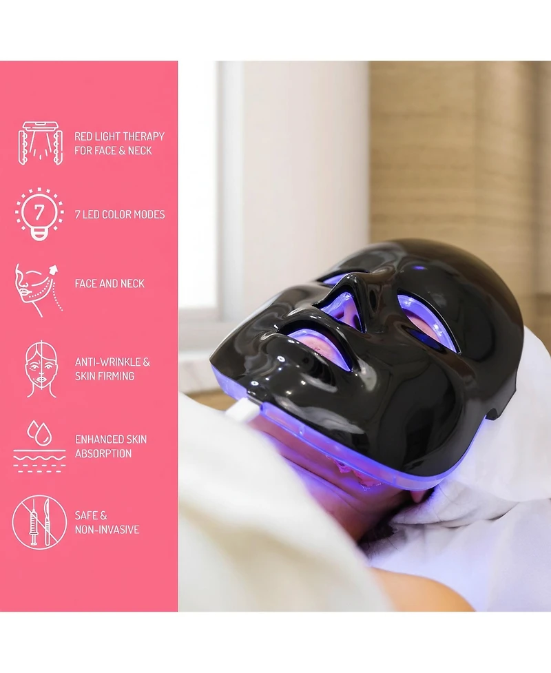 Pursonic 7-in-1 Led Light Therapy Face Mask and Led Light Sculpting Wand