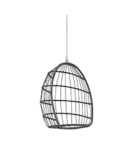 Streamdale Furniture Outdoor Garden Rattan Egg Swing Chair Hanging Chair Wood