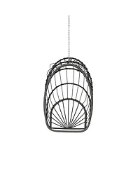 Streamdale Furniture Outdoor Garden Rattan Egg Swing Chair Hanging Chair