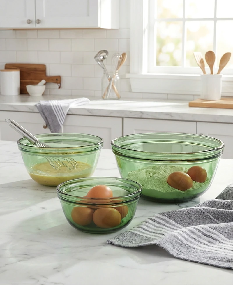 Anchor Hocking Rosewater 3-Pc. Mixing Bowl Set