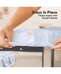 KeaBabies Mini Crib Sheets for Baby Girls, Boys, 2-Pack Soothe Pack and Play Fitted, N Mattress Sheet