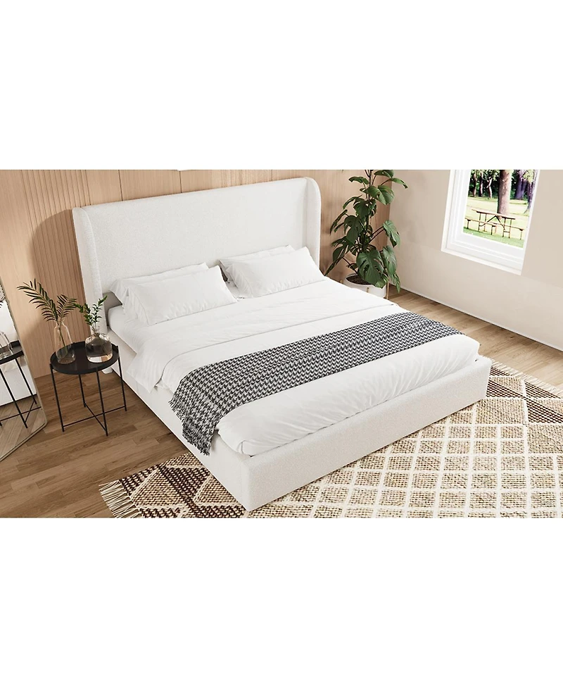 Streamdale Furniture King Boucle Cloud Bed Frame