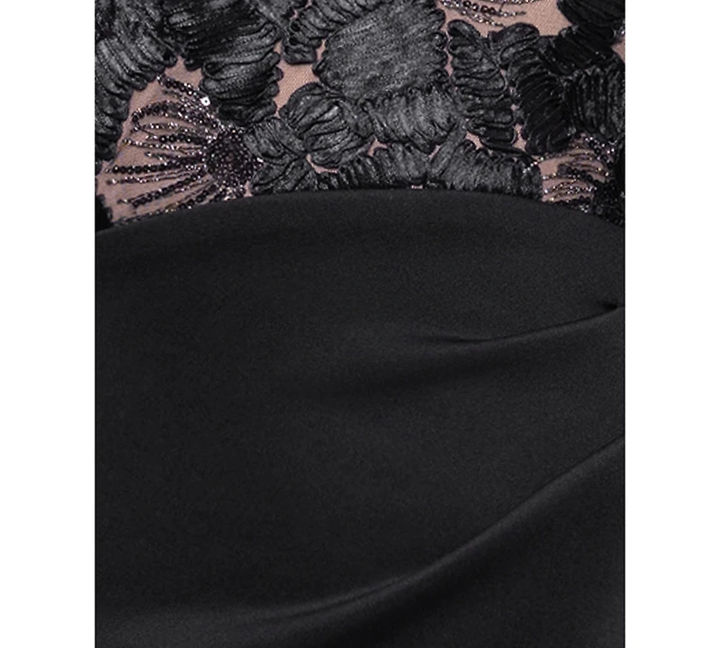 Betsy & Adam Women's One-Shoulder Midi Dress