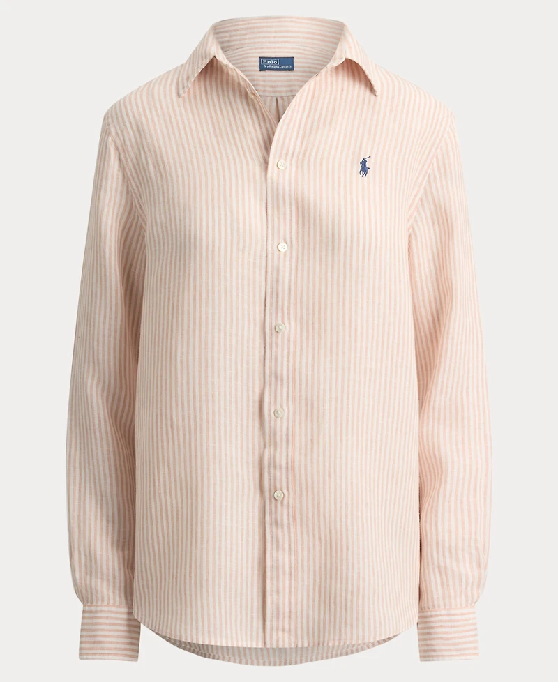 Polo Ralph Lauren Women's Classic Fit Striped Spread Collar Shirt