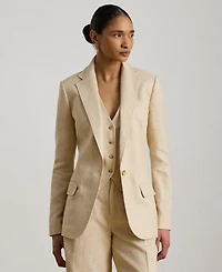 Lauren Ralph Women's Notch Lapel Collar Tweed Blazer