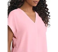 Jones New York Women's V-Neck Short-Sleeve Top