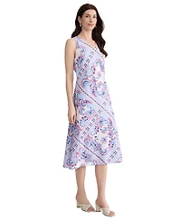Jones New York Women's Sleeveless V-Neck Midi Dress
