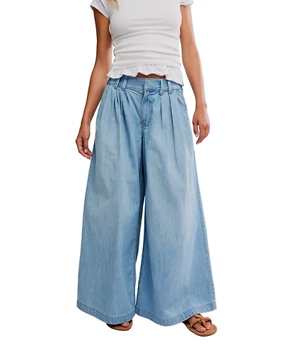 Free People Women's Scout Wide Leg Jeans