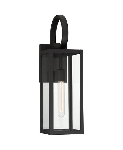 John Timberland Mira High Farmhouse Rustic Lantern Outdoor Wall Light Fixture Mount Porch House Edison Bulb Finish