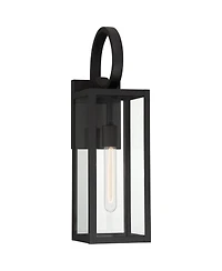 John Timberland Mira High Farmhouse Rustic Lantern Outdoor Wall Light Fixture Mount Porch House Edison Bulb Finish