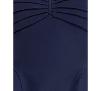 City Studios Juniors' Strapless Pleated Fit and Flare Mini Dress