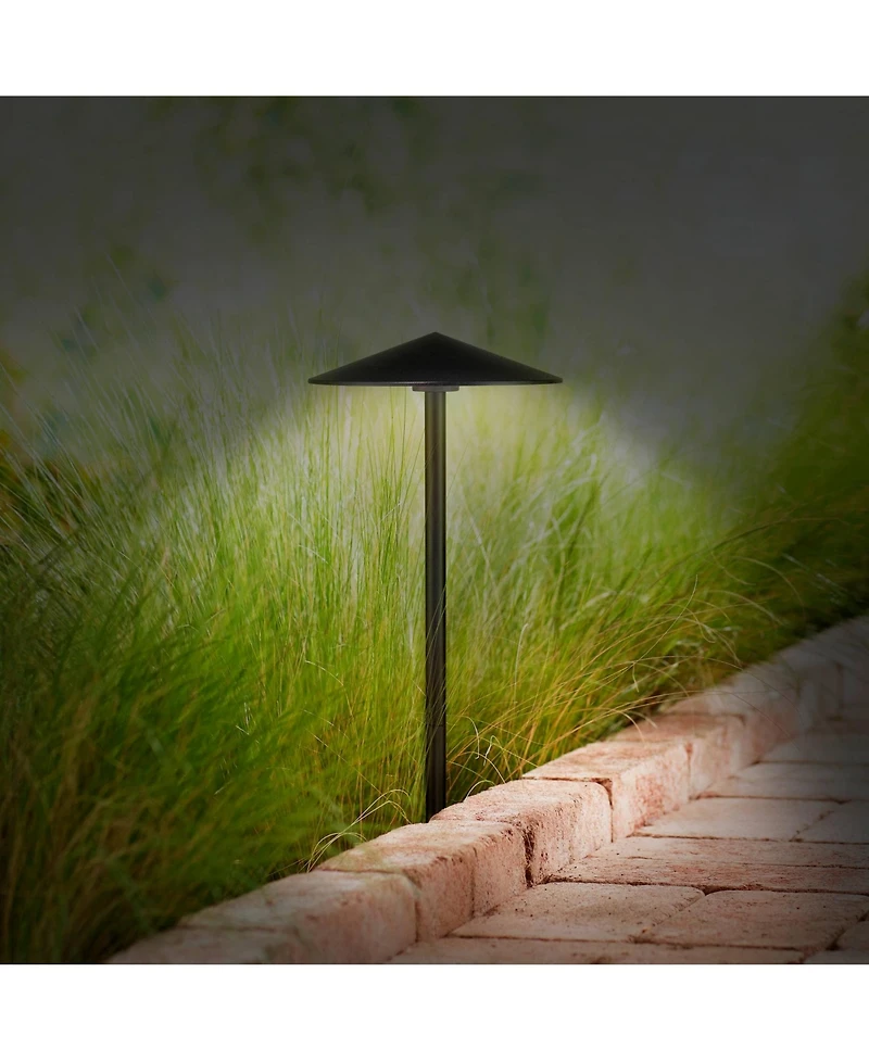 John Timberland Chesapeake 21 High Modern Outdoor Landscape Path Lights Porch House Set of 2 Led Bulb Metal Metal Shade