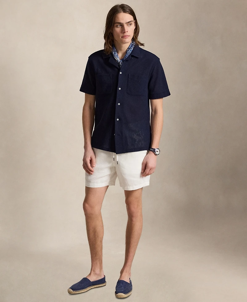 Polo Ralph Lauren Textured Pointelle Camp Shirt