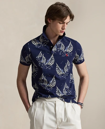 Polo Ralph Lauren Men's Classic-Fit Sailboat Mesh Shirt