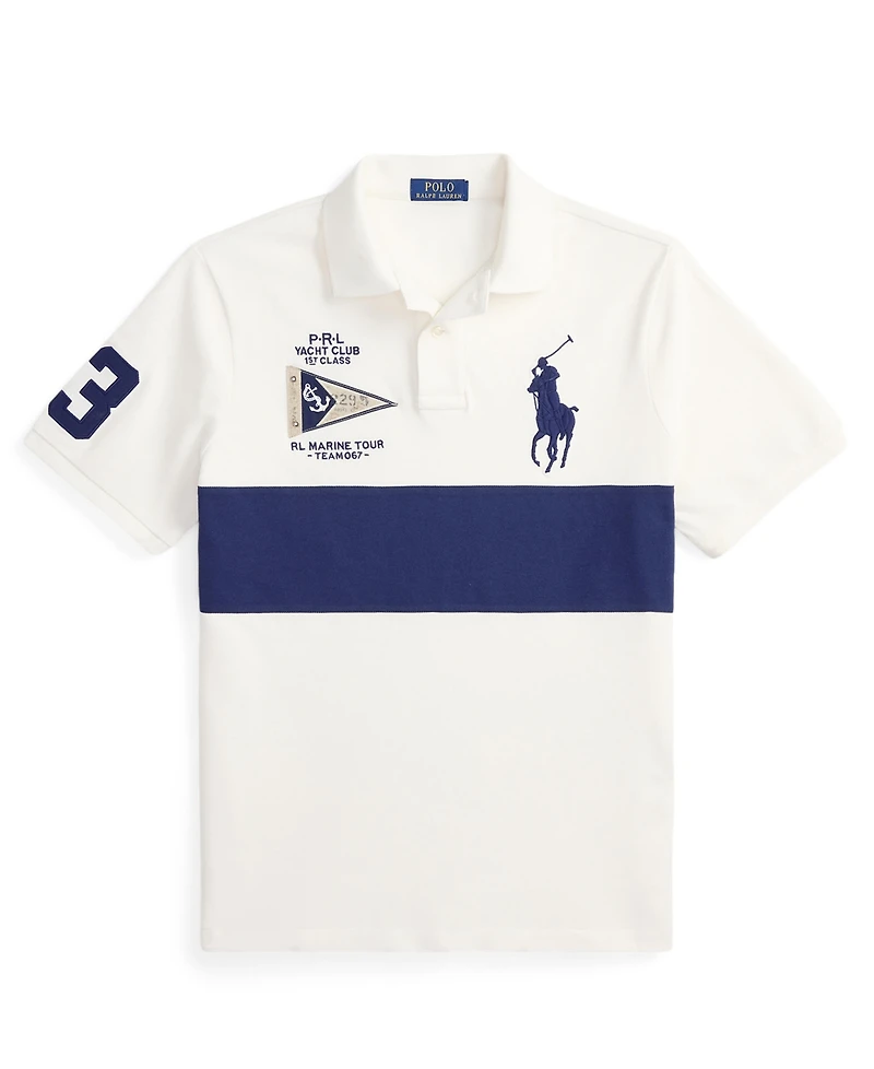 Polo Ralph Lauren Men's Custom Slim-Fit Big Pony Mesh Shirt