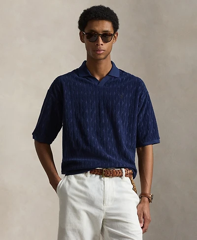 Polo Ralph Lauren Men's Relaxed-Fit Cable-Knit Terry Shirt